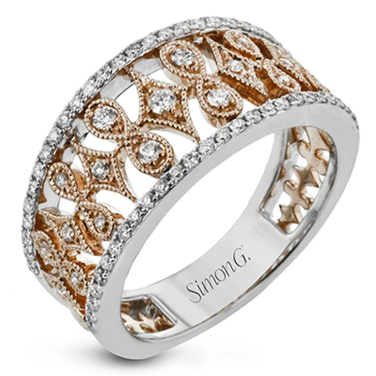 ladies rings hypoallergenic material -LR2681 RIGHT HAND RING