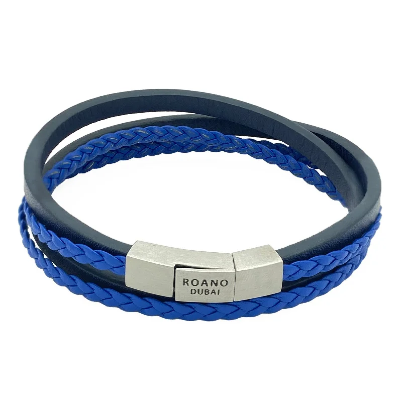 bracelets for stylish women -Blue Multi Strand Bracelet