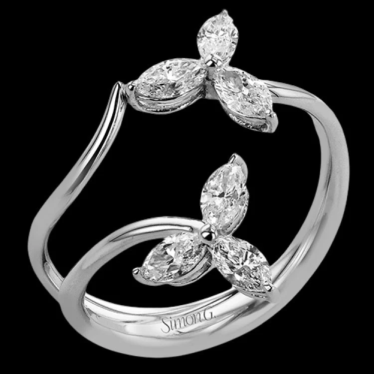 ladies rings with moonstone glow -LR3224 RIGHT HAND RING