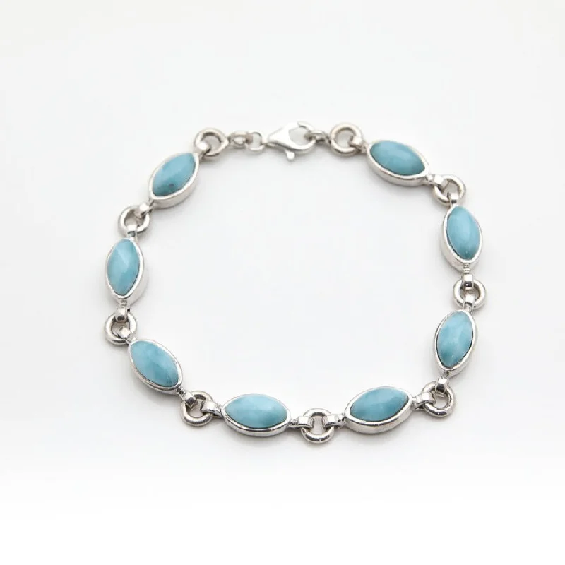 bracelets for fashion lovers -Larimar Stones Bracelet Pitta