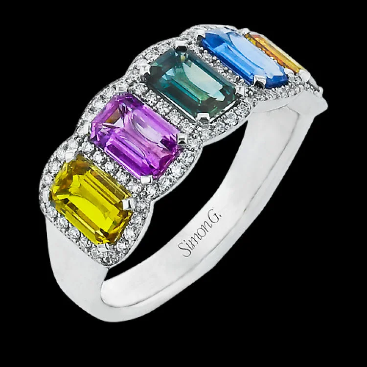 ladies rings anniversary gift idea -LR3320 COLOR RING