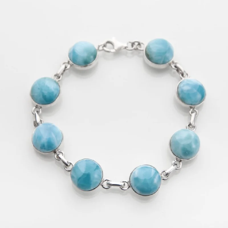 bracelets trendy 2025 style -Larimar Stones Bracelet Maya