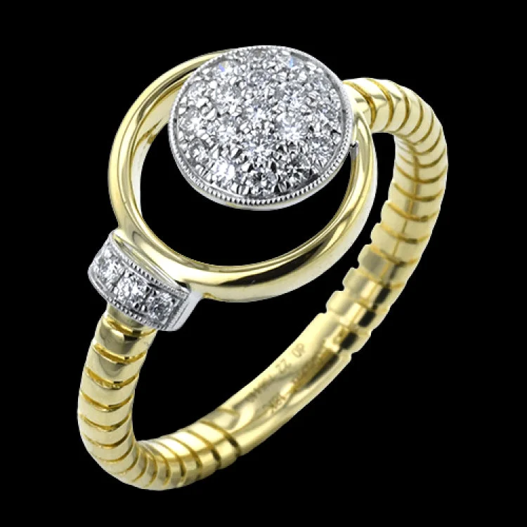 ladies rings with zircon shine -LR4809 RIGHT HAND RING