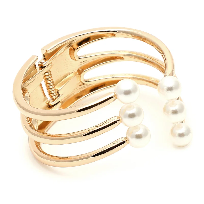 bracelets affordable luxury -Gold Color Gold Plated Pearls Bracelet For Women's