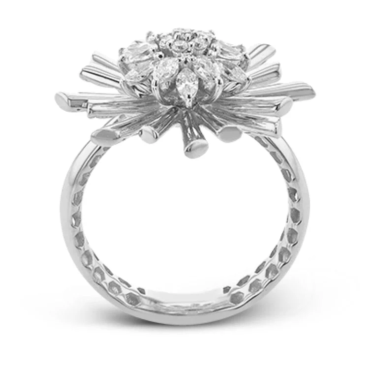 ladies rings art deco flair -LR3270 RIGHT HAND RING