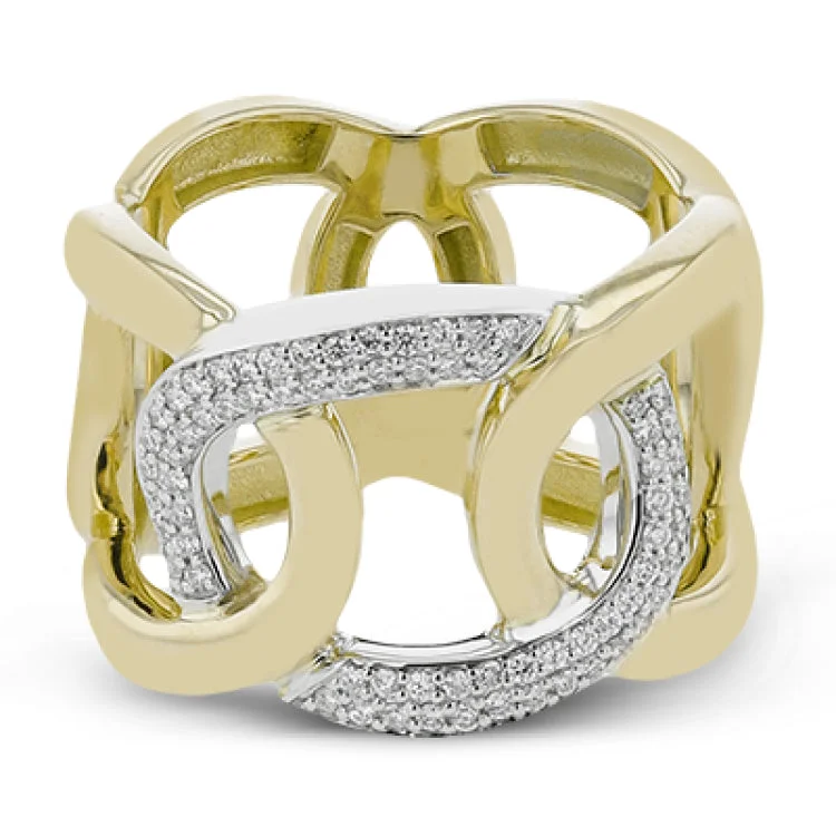 ladies rings chic modern design -LR3100 RIGHT HAND RING