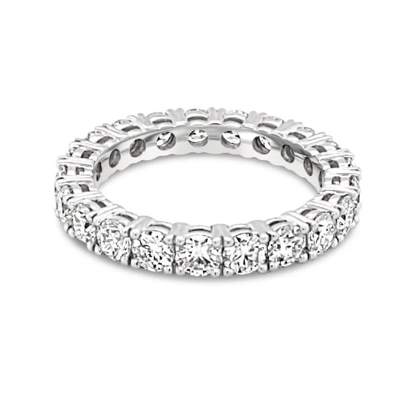 ladies rings small size fit -Classic Brilliant cut Diamonds Eternity Ring