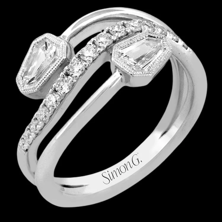 ladies rings silver minimalist style -LR3314 RIGHT HAND RING